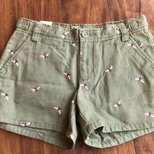Gap size 14 girl dragon fly shorts